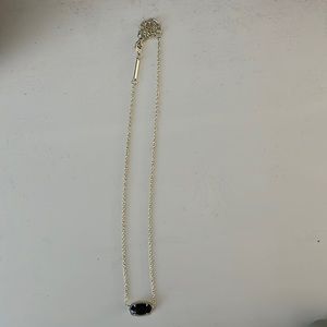 Kendra Scott Black & Gold Elisa Necklace